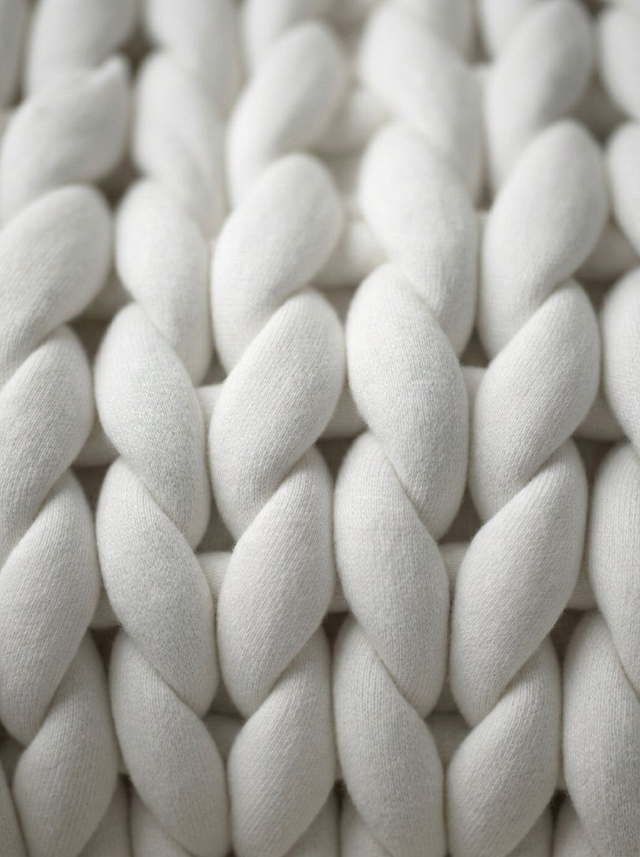 Couverture Lestée Tricotée - Maison Malin