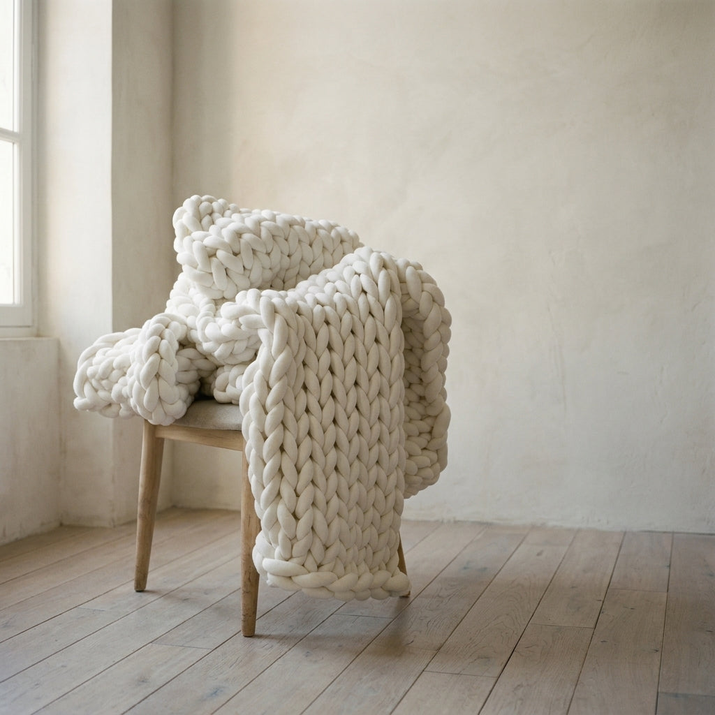 Couverture Lestée Tricotée - Maison Malin